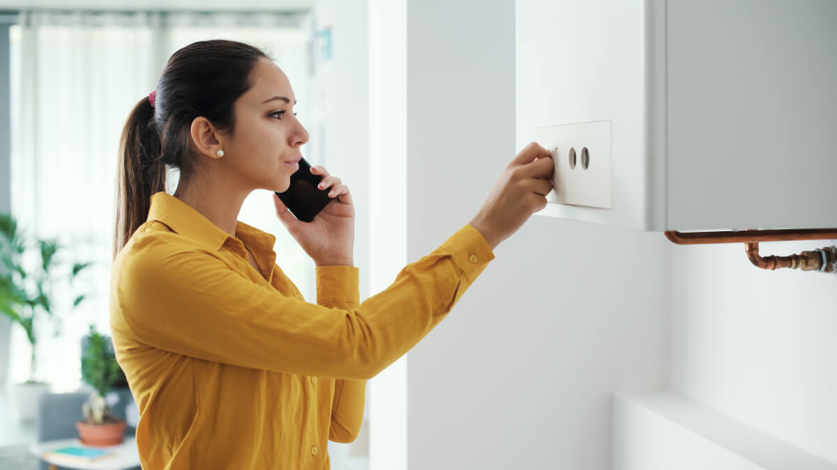 Woman on phone